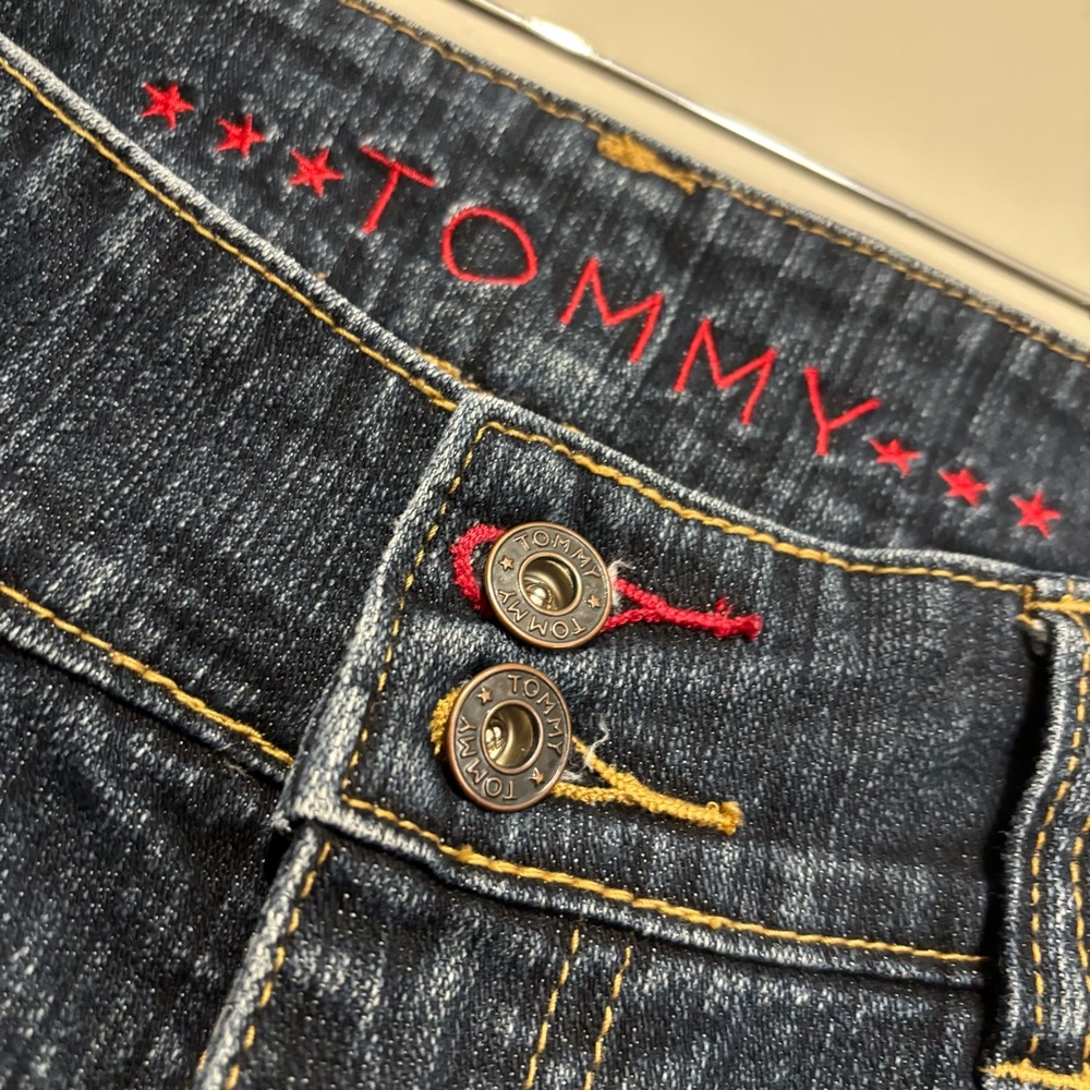 Vintage Y2K Mid-Rise Bootcut Flare Jeans Braided Faded Detail Juniors Size 9 - Picture 8 of 12